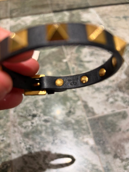 valentino rockstud bracelet black