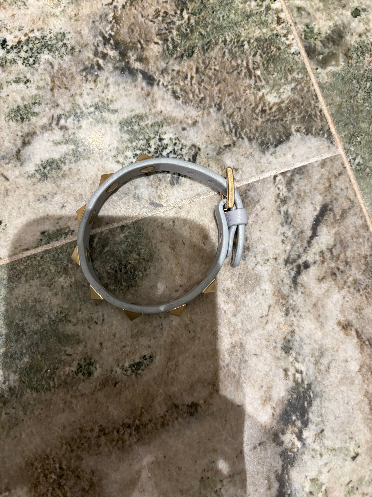 Valentino rockstud bracelet baby blue