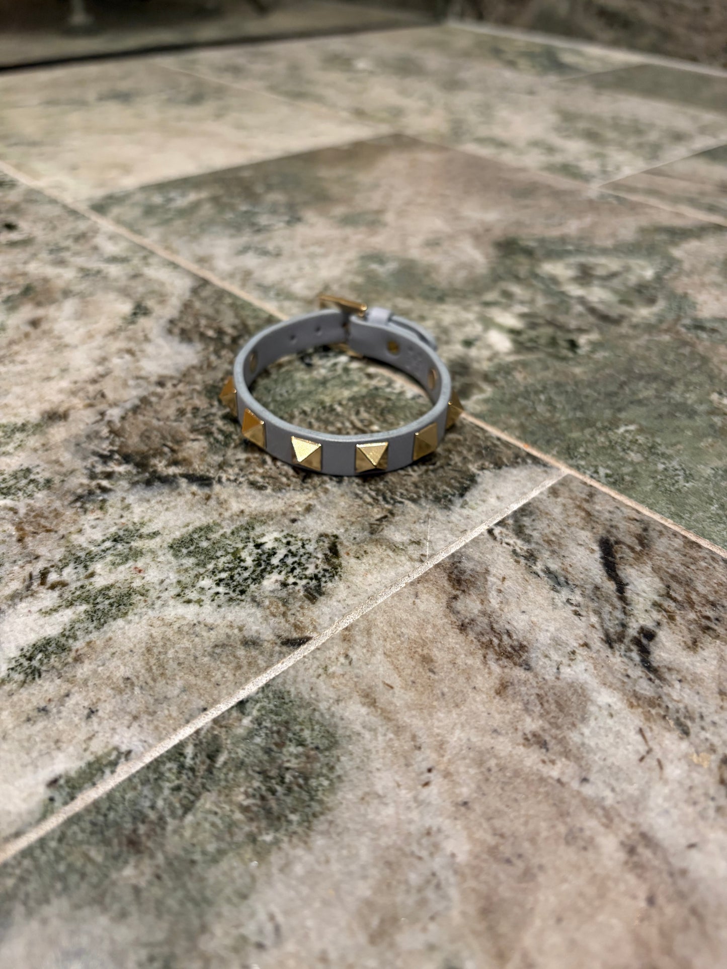Valentino rockstud bracelet baby blue