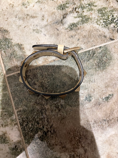valentino rockstud bracelet white