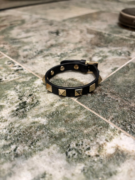 valentino rockstud bracelet navy