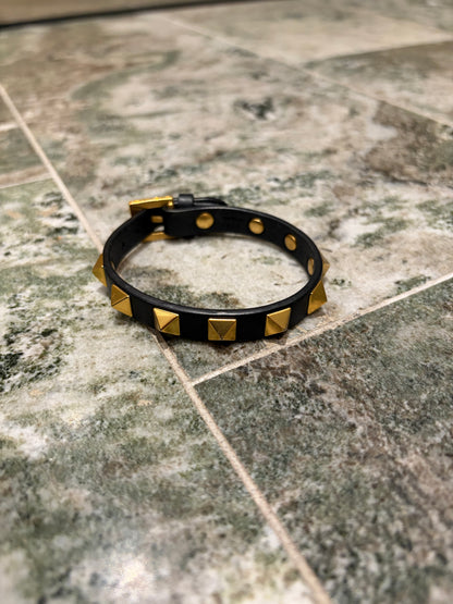 valentino rockstud bracelet black